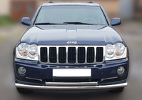 Jeep Grand Cherokee WK 2004–2010 Voorbeschermbeugel ST014 (RVS) Ø60/42 mm foto 1