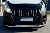 Renault Master 2011–2023 Voorbeschermbeugel ST014 (RVS) Ø60/60 mm foto 4