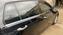 Volkswagen Golf 7/E-Golf 2012–2020 Onderste raamlijsten HB (4-delig, RVS) foto 4