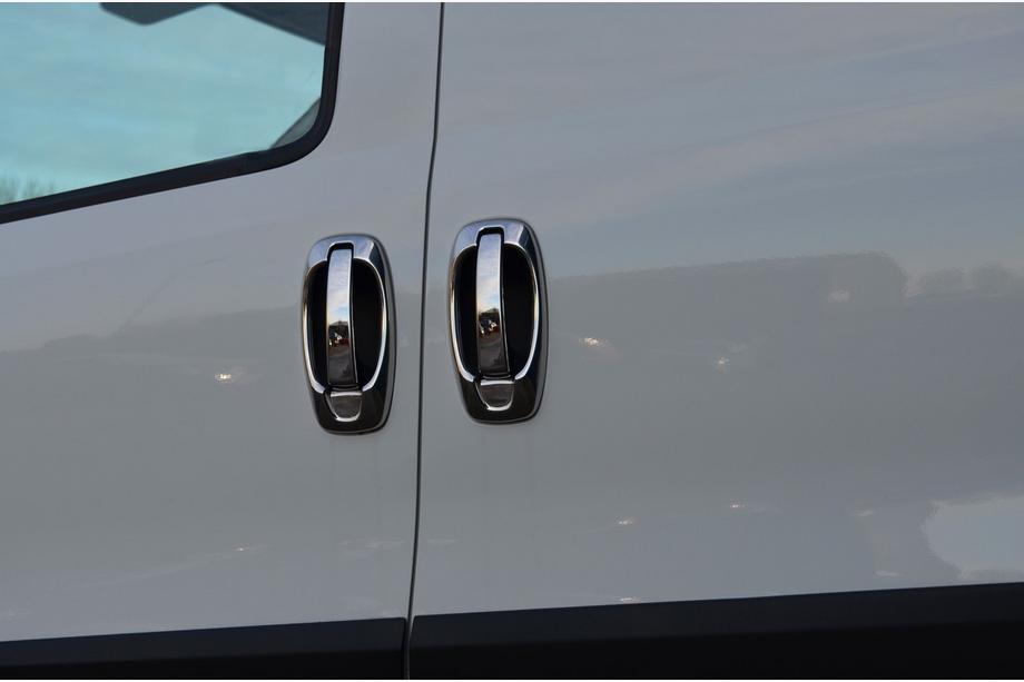 Opel Combo 2012–2018 RVS deurgreep covers en omlijsting (8-delig) Image