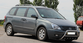 Kia Carnival 2002–2013 Bullbar WT003 (RVS) foto 2