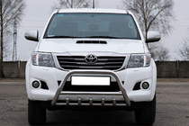 Toyota Hilux 2006–2015 Bullbar WT003 (RVS) foto 1