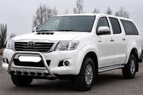 Toyota Hilux 2006–2015 Bullbar WT003 (RVS) foto 2