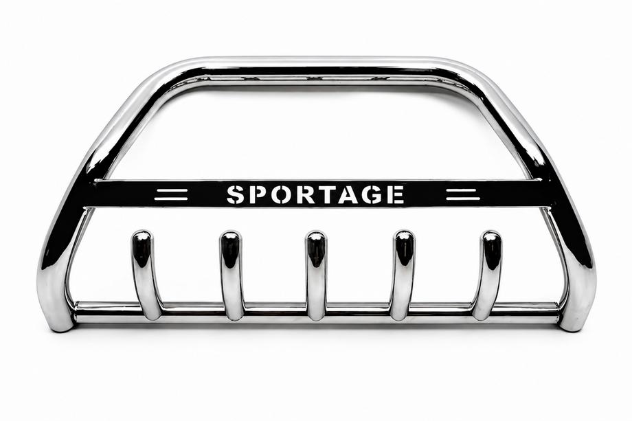 Kia Sportage 2004–2010 Bullbar WT004 (RVS) Image