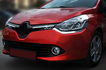 Renault Clio IV 2012–2019 OmsaLine grille sierlijsten (2 stuks, RVS) foto 1