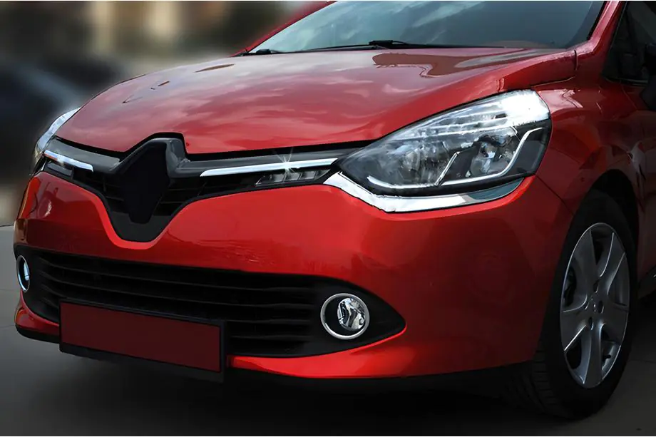 Renault Clio IV 2012–2019 OmsaLine grille sierlijsten (2 stuks, RVS) Image