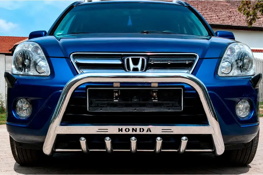 Honda CRV 2001–2006 Bullbar WT004 (RVS) Image