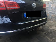 Volkswagen Passat B7 2012–2015 Achterbumperbeschermplaat OmsaLine Glans (SW, rvs) foto 2