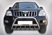 Toyota Land Cruiser Prado 120 2002–2009 Bullbar WT004 (RVS) foto 1