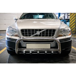 Bullbar WT004 (RVS) Volvo XC90 2002–2014 foto 3