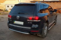 Volkswagen Touareg 2002–2010 Achterbeschermbeugel AK002 (2 stuks, RVS) foto 7
