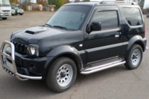 Suzuki Jimny 1998–2018 Bullbar QT007-Exclusive (met opschrift, RVS) foto 6