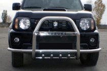 Suzuki Jimny 1998–2018 Bullbar QT007-Exclusive (met opschrift, RVS) foto 5