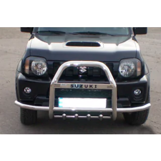 Bullbar QT007-Exclusive (met opschrift, RVS) Suzuki Jimny 1998–2018 foto 1