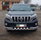 Toyota Land Cruiser Prado 150 2009–2023 RVS voorbumperbescherming F3-31 foto 7
