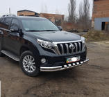 Toyota Land Cruiser Prado 150 2009–2023 RVS voorbumperbescherming F3-31 foto 8
