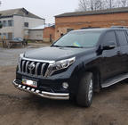 Toyota Land Cruiser Prado 150 2009–2023 RVS voorbumperbescherming F3-31 foto 9