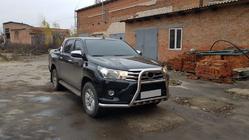 Toyota Hilux 2015– Voorbeschermbeugel F1-59 (RVS) foto 2