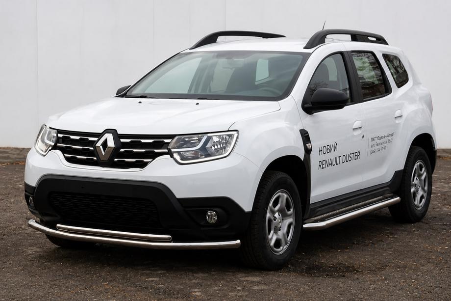 Renault Duster 2018–2024 RVS frontbescherming F3-10 Foto 1