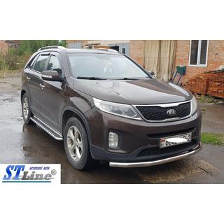 Frontbescherming ST008 (2013-2015, RVS) Kia Sorento II XM 2009–2014 foto 2