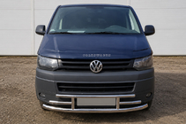 Volkswagen T5 2010–2015 Voorbescherming F3-42 (RVS) foto 1