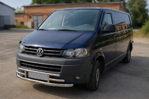 Volkswagen T5 2010–2015 Voorbescherming F3-42 (RVS) foto 2
