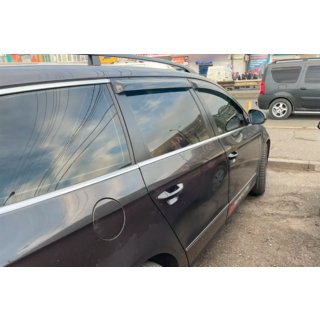 Raamdeflectoren SW (4 stuks, HIC) Volkswagen Passat B6 2006–2012 foto 4