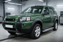 Land Rover Freelander I 1997–2006 Zijtreden Maydos V2 (2 st., aluminium/RVS) foto 2