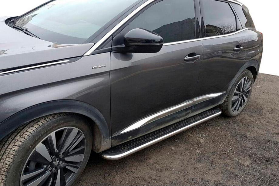 Opel Mokka 2012–2021 Side steps Maydos V2 (2 st., aluminium ↗ RVS) Image