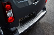 Citroen Berlingo 2008–2018 Omsa Line achterbumper beschermlijst (RVS) foto 2