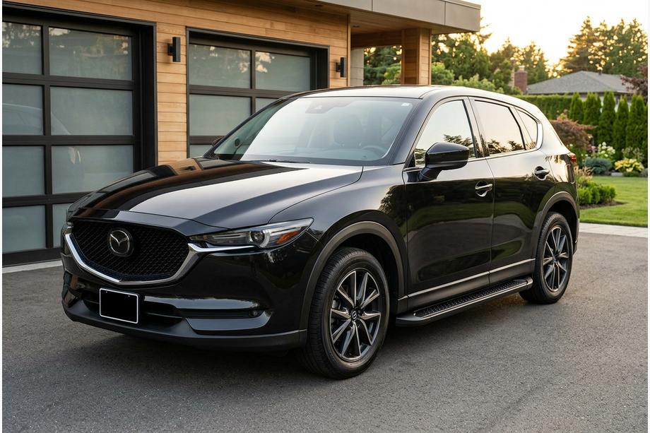 Mazda CX-5 2017–2025 Allmond Black zijtreden (2 st., aluminium) Image