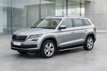 Skoda Kodiaq 2016–2023 Fullmond side steps (2 stuks, aluminium) foto 1