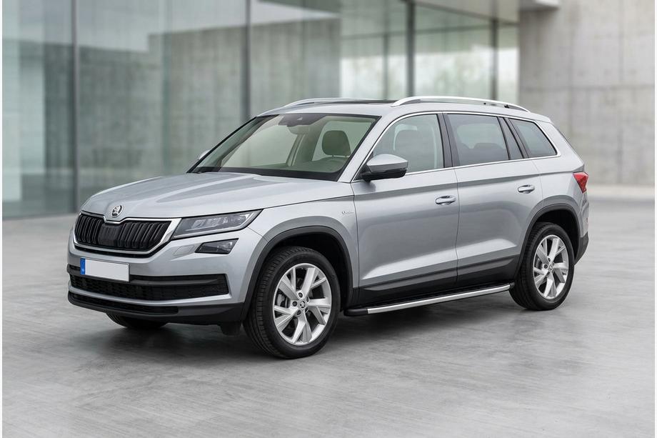 Skoda Kodiaq 2016–2023 Fullmond side steps (2 stuks, aluminium) Image