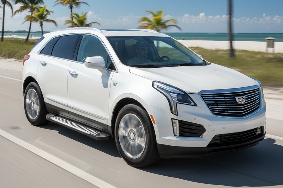 Cadillac XT5 2016– Line side steps (set van 2, aluminium) Image