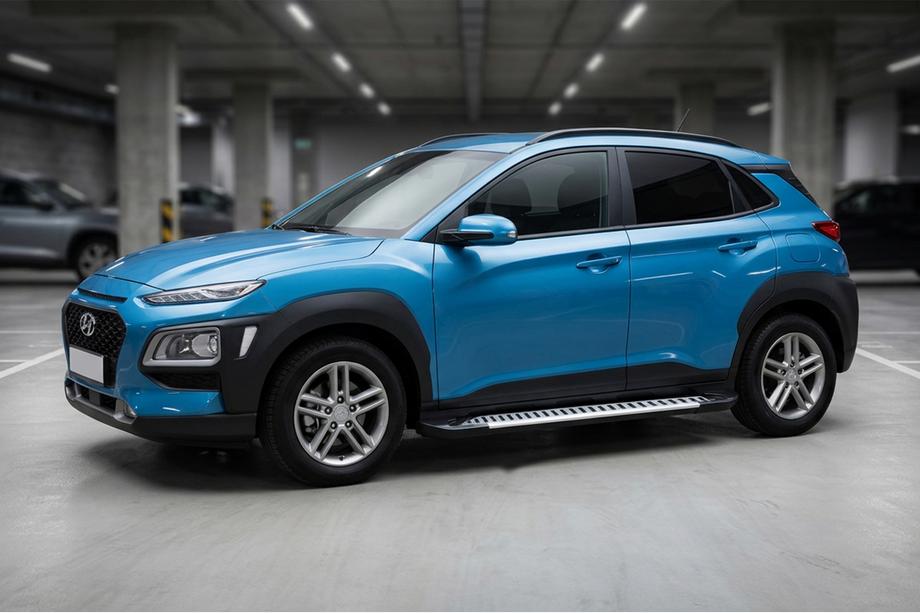 Hyundai Kona 2017–2023 Line side steps (set van 2, aluminium) Image