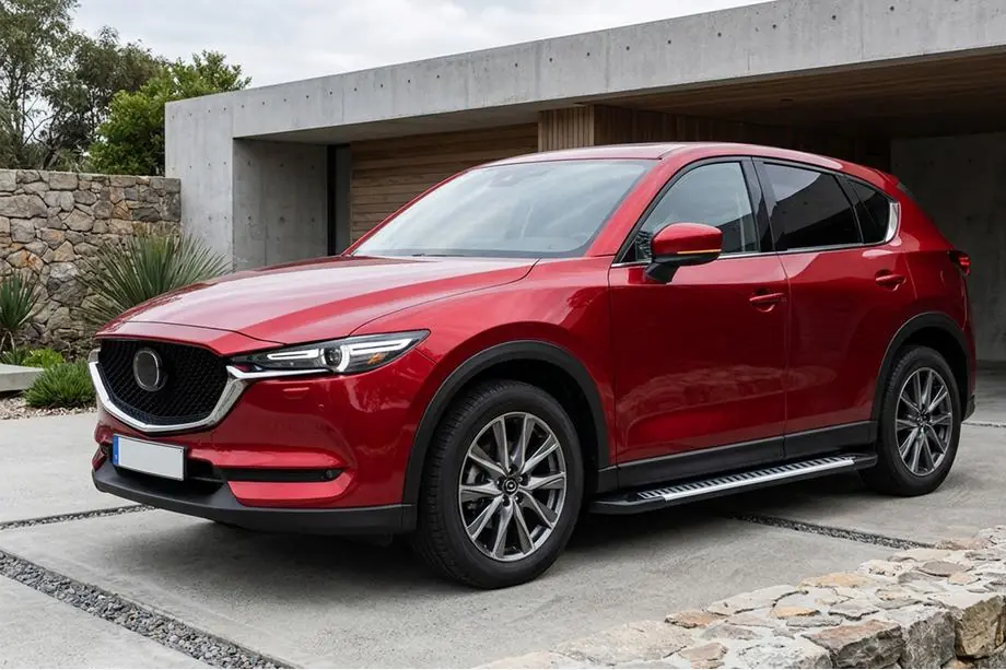 Mazda CX-5 2017–2025 Line side steps (set van 2, aluminium) Image