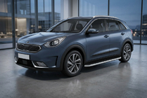 Kia Niro 2016–2021 Side steps Tayga Grey (set van 2, aluminium) foto 1