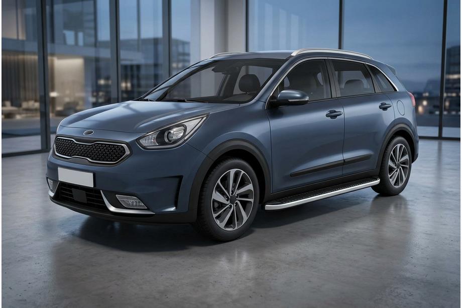 Kia Niro 2016–2021 Side steps Tayga Grey (set van 2, aluminium) Image