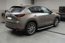 Mazda CX-5 2017–2025 Side steps Tayga Grey (set van 2, aluminium) foto 1