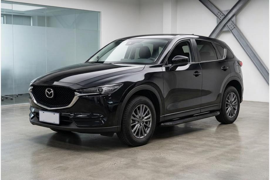 Mazda CX-5 2017–2025 Side steps Tayga Black (2 stuks, aluminium) Image