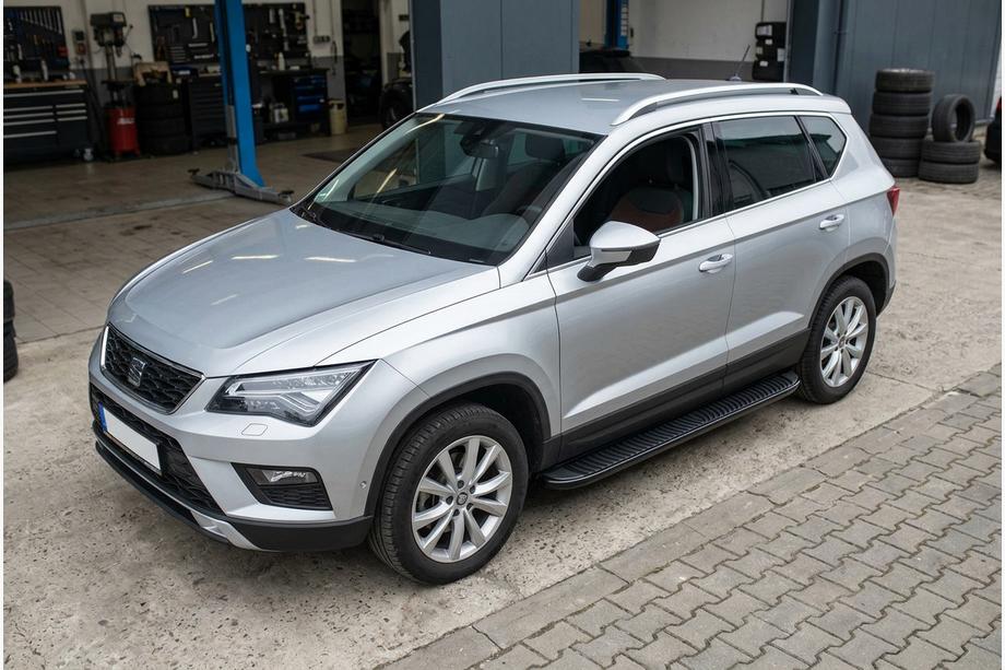 Seat Ateca 2016– Side steps Tayga Black (2 stuks, aluminium) Image