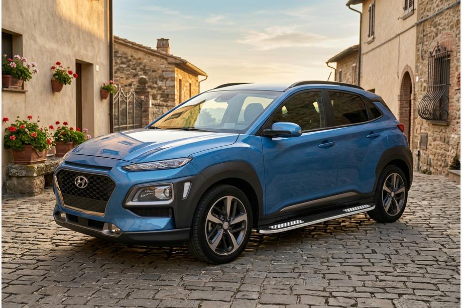 Hyundai Kona 2017–2023 Tayga V2 side steps (2 stuks, aluminium) Image