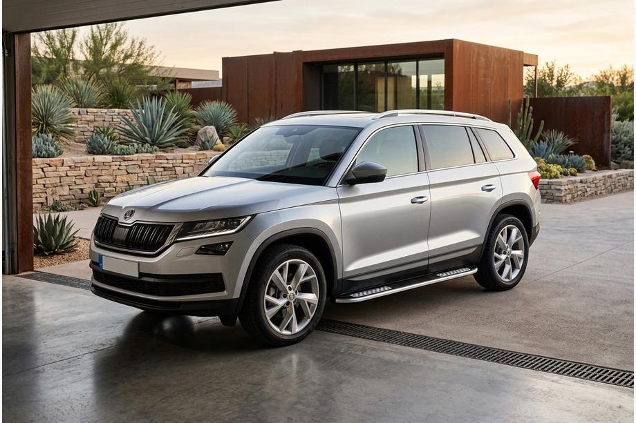 Skoda Kodiaq 2016–2023 Tayga V2 side steps (2 stuks, aluminium) Image