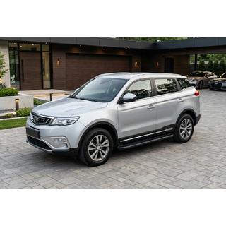 Side steps Bosphore Black (set van 2, aluminium) Geely Emgrand X7 2011– foto 1