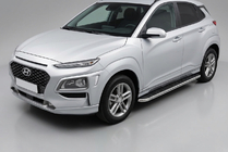Hyundai Kona 2017–2023 Side steps Maydos V1 (set van 2, aluminium) foto 1