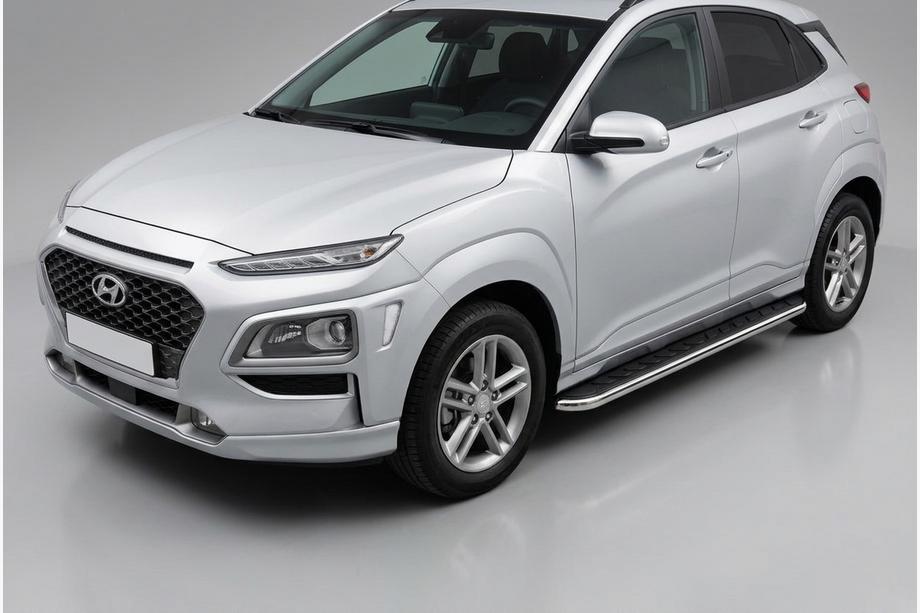 Hyundai Kona 2017–2023 Side steps Maydos V1 (set van 2, aluminium) Image