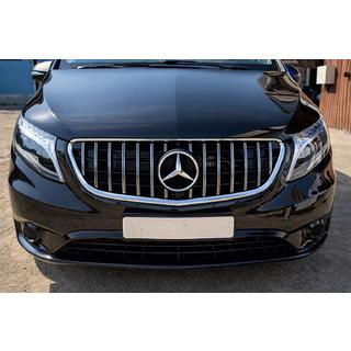 Voorgrille GT Panamericana Chroom (2014-2023 voor Vito W447) Mercedes Vito/V-klasse W447 2014– foto 1