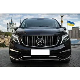 GT Panamericana voorgrille chroom (2014-2019 voor V-class) Mercedes Vito/V-klasse W447 2014– foto 1