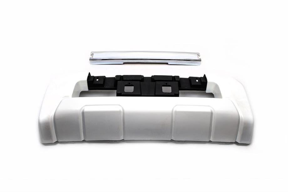 Toyota Land Cruiser 200 2007–2021 Voorbumper lipspoiler 2012-2016 (EA-stijl, zonder bumperrok) Zwarte kleur Foto 4
