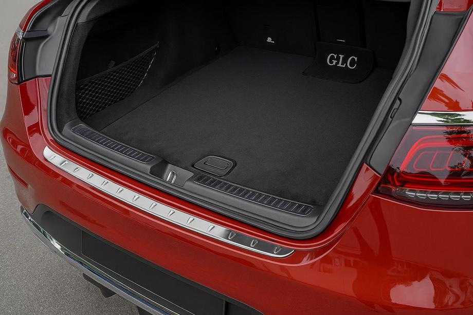 Mercedes GLC Coupé C253 2016–2023 RVS-look achterbumperbeschermer (ABS) Image